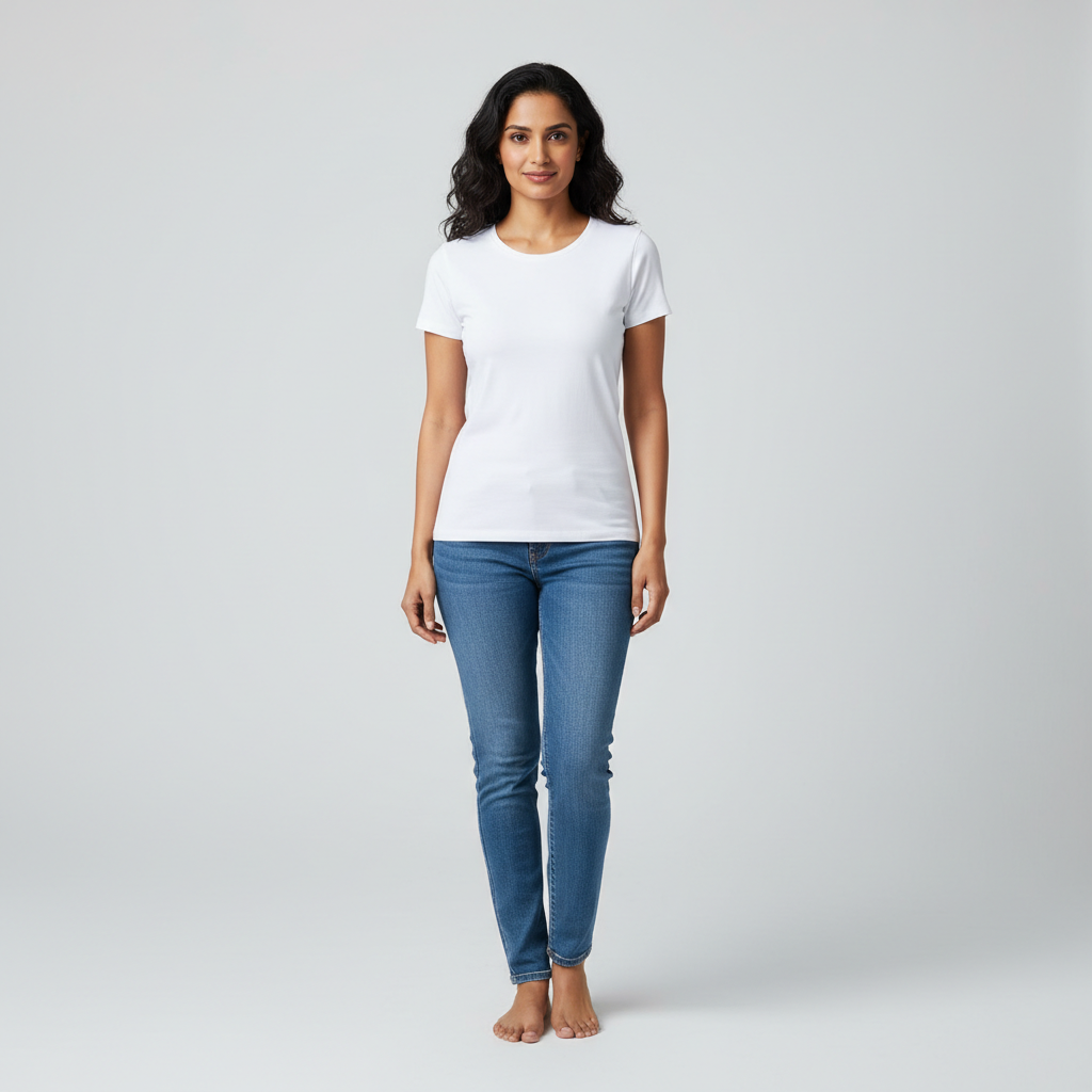 Try-on preview on a sample model